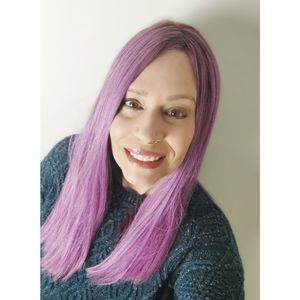 Lace Front Wig Purple & Burgundy